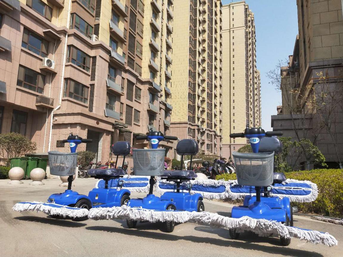 小區(qū)物業(yè)購(gòu)買(mǎi)塵推車(chē)DJ301案例